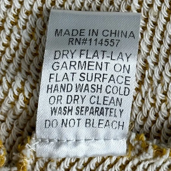 THML Womens Medium Mustard Yellow Peplum Pullover Top 3/4 Bell Sleeves - Picture 7 of 8